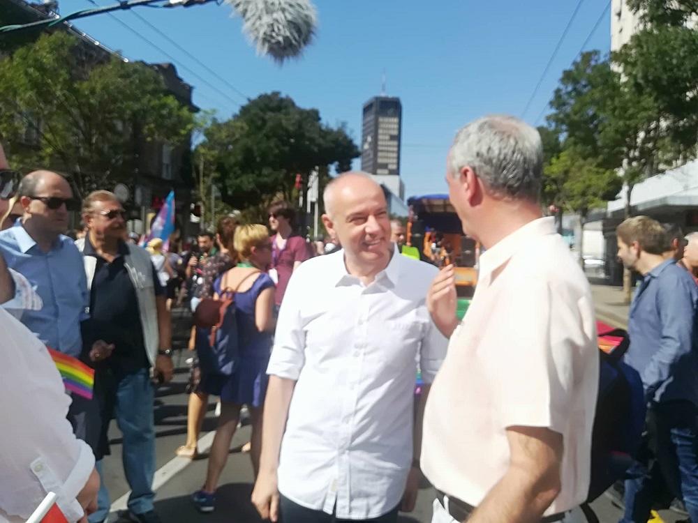 Zoran Radojičić na Paradi ponosa  