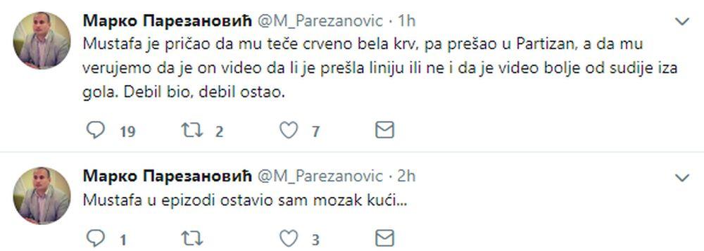 Marko Parezanović je putem Tvitera vređao Vladimira Stojkovića  