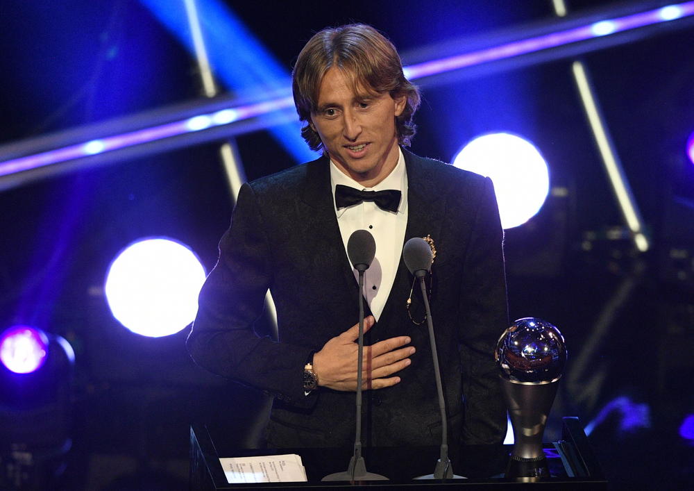 Luka Modrić na dodeli nagrade za najboljeg fudbalera na svetu  