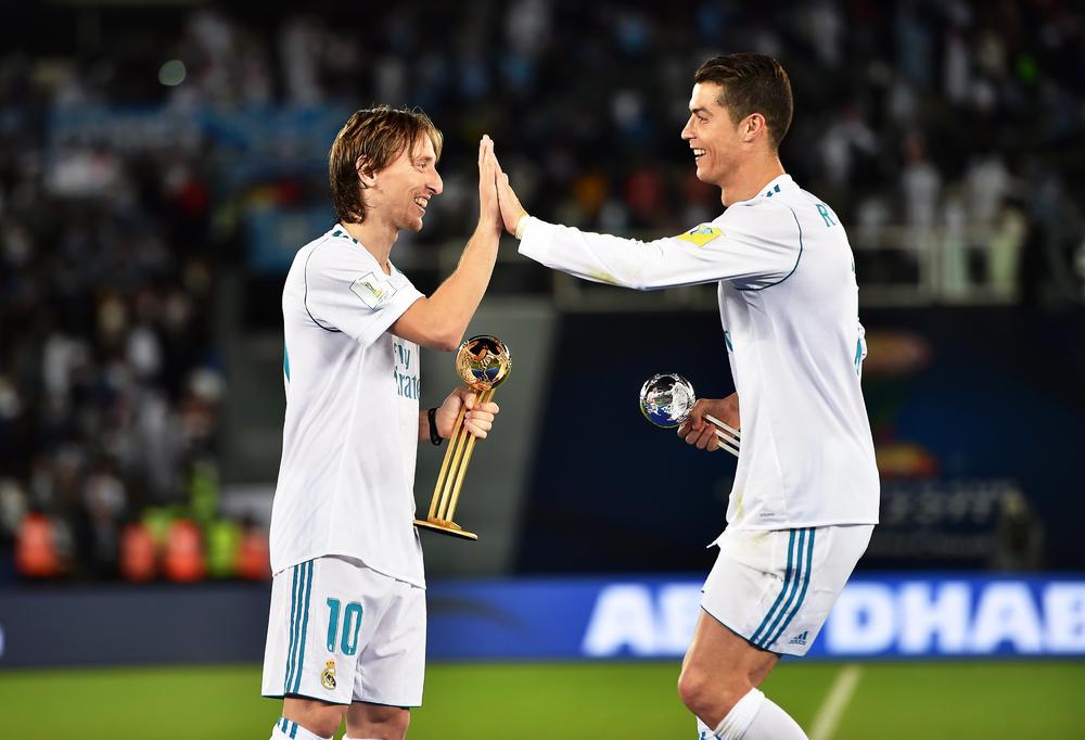 Luka Modrić i Kristijano Ronaldo  