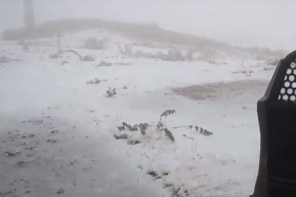 NIŠTA IM NE SMETA! Pao sneg u GRČKOJ usred septembra, a SRBI  se bezbrižno PRAĆAKAJU! (VIDEO)