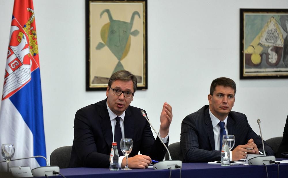 Aleksandar Vučić na sastanku na jugu Srbije  