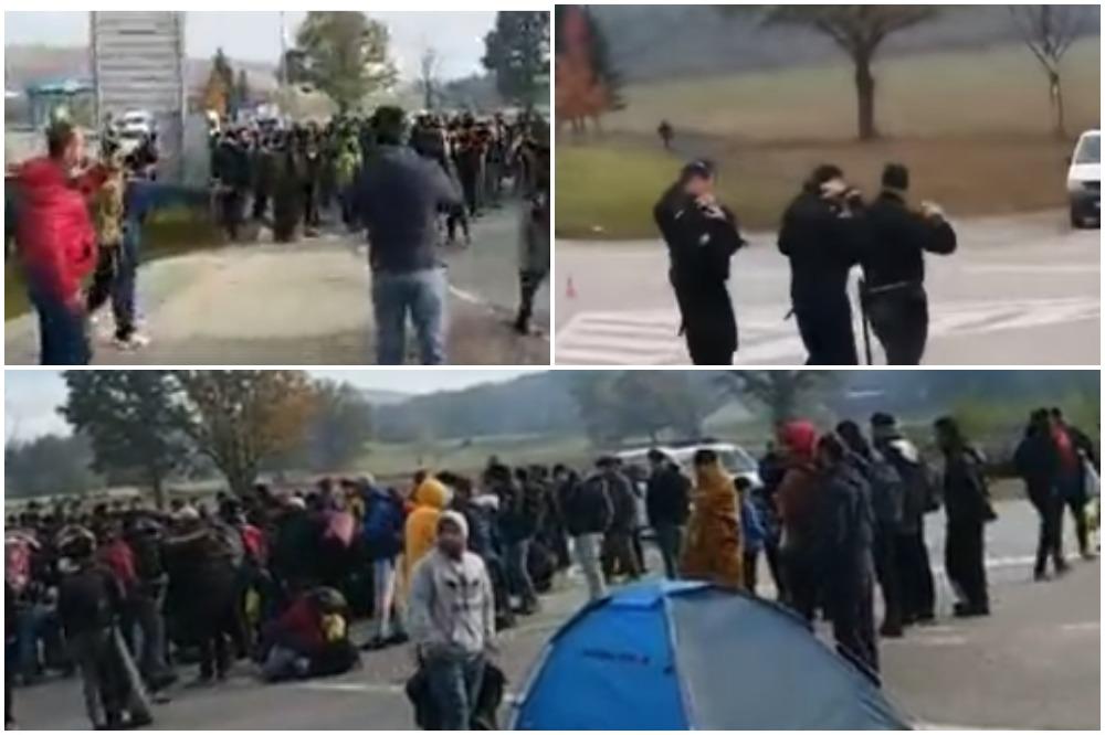 HAOS NA GRANICI BiH I HRVATSKE: Migranti probili policijski kordon, ima i povređenih! (VIDEO)