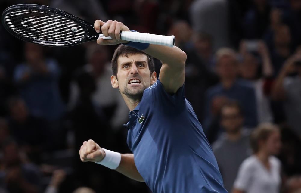 Novak Đoković posle pobede nad Federerom  