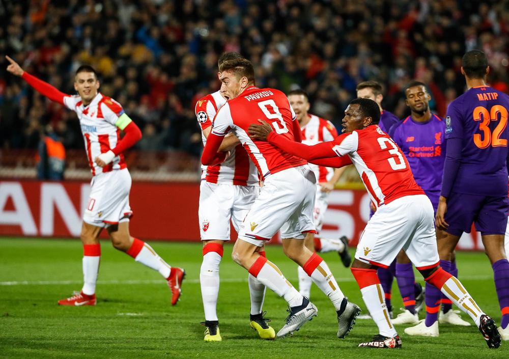 Milan Pavkov prosavlja gol protiv Liverpula  