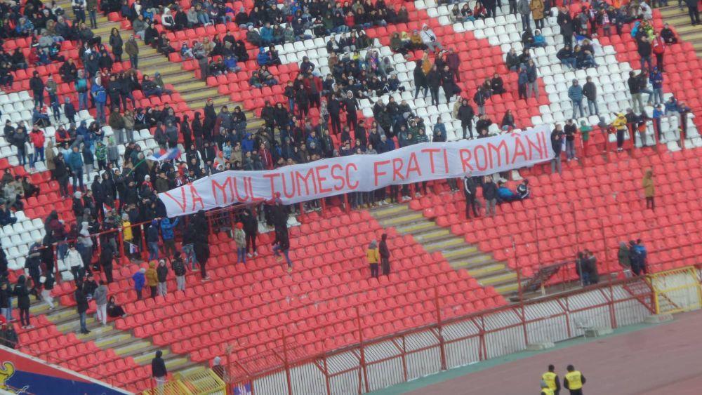 Transparent zahvalnosti navijačima Rumunije  