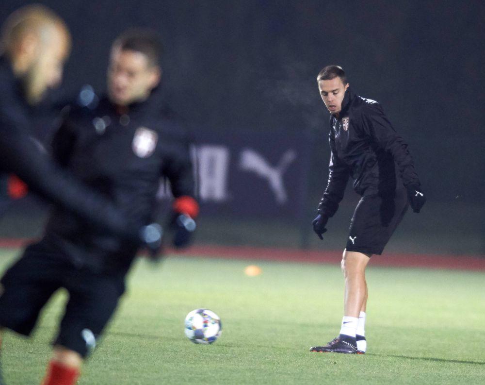 Milan Rodić na treningu reprezentacije Srbije  