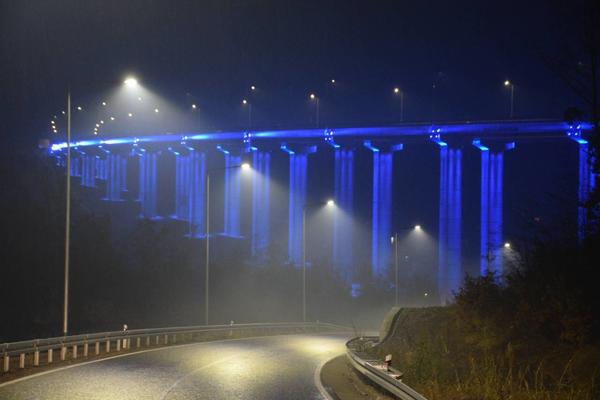 VEROVALI ILI NE OVA FOTOGRAFIJA JE SNIMLJENA U SRBIJI: Most je u plavoj boji iz razloga koji gađa pravo u srce