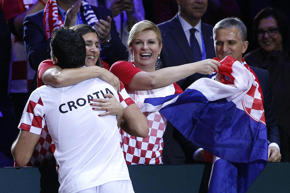 SVI SU PONOVO GLEDALI U KOLINDU: Hrvatska predsednica napravila spektakl u finalu Dejvis kupa