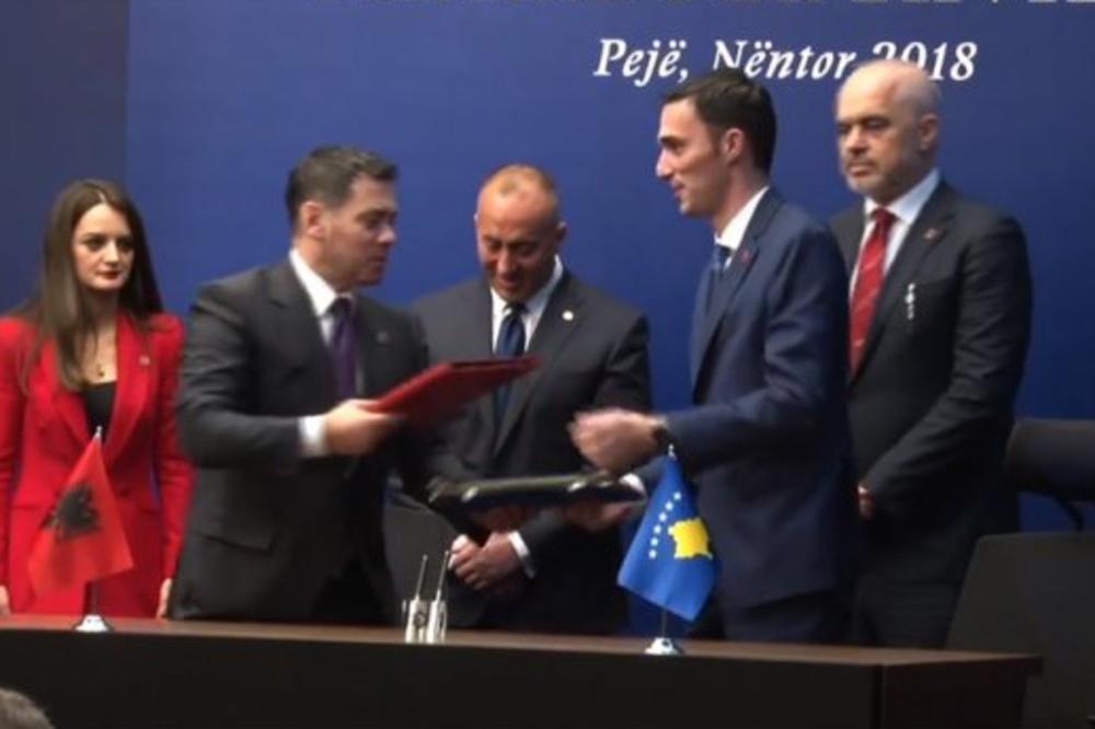 UDAREN PEČAT VELIKE ALBANIJE U PEĆI? Ove sporazume su potpisali Rama i Haradinaj