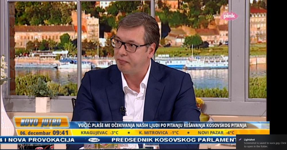 Aleksandar Vučić na gostovanju u jutarnjem programu TV Pink  