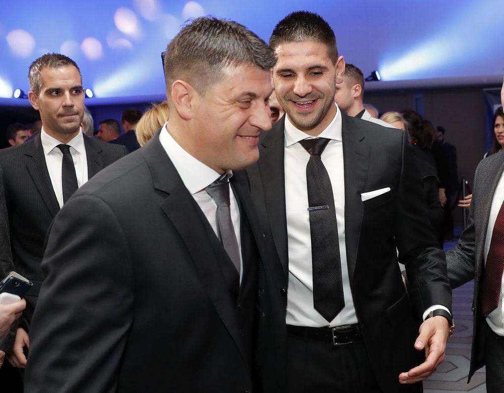 Aleksandar Mitrović i Vladan Milojević na dodeli Zlatne lopte FSS  