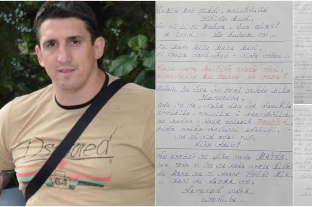 NIJE TRENUTAK ZA ĐAVOLA VEĆ GOSPODA BOGA: Kristijan Golubovic napisao pismo preminuloj majci (FOTO)