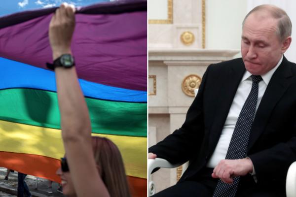 LGBT ZASTAVA ČEKA PUTINA: Oni su je postavili PREKOPUTA RUSKE AMBASADE da bi ga podsetili na LJUDSKA PRAVA (FOTO)