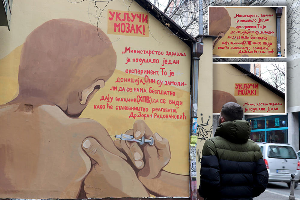 PREFARBAJTE OVU SRAMOTU! Osvanuo skandalozni mural u centru Beograda, nosi veoma OPASNU PORUKU! (FOTO)