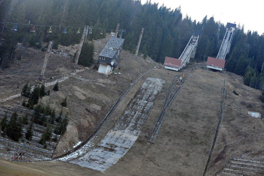 Sadašnji izgled mesta gde su se održavala takmičenja u ski skokovima