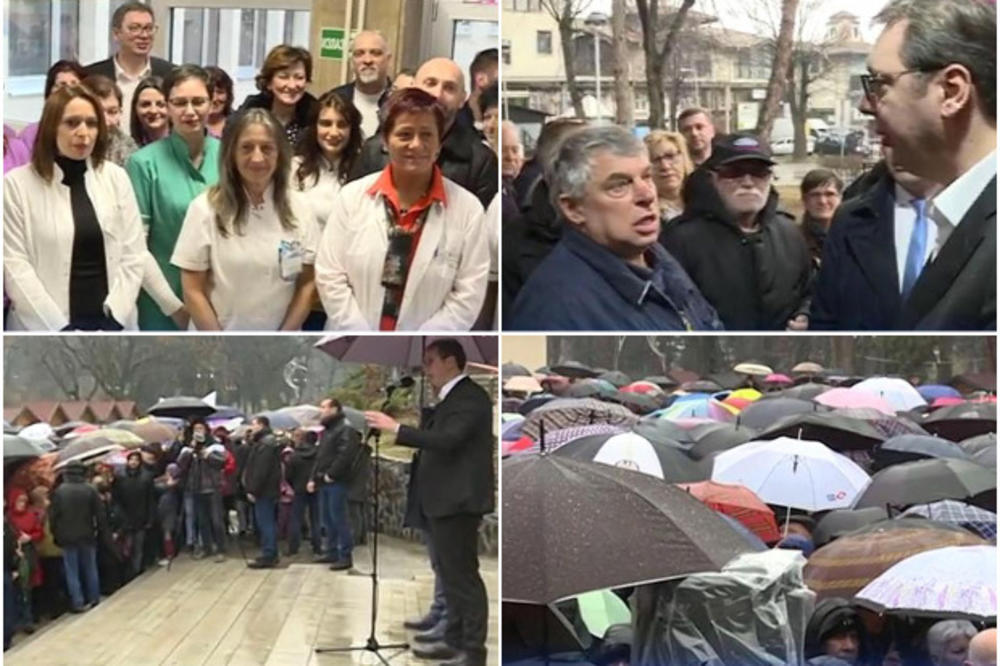 BUDUĆNOST SRBIJE: Vučić u Vrnjačkoj banji, građani ga dočekali ispred Doma zdravlja (UŽIVO)