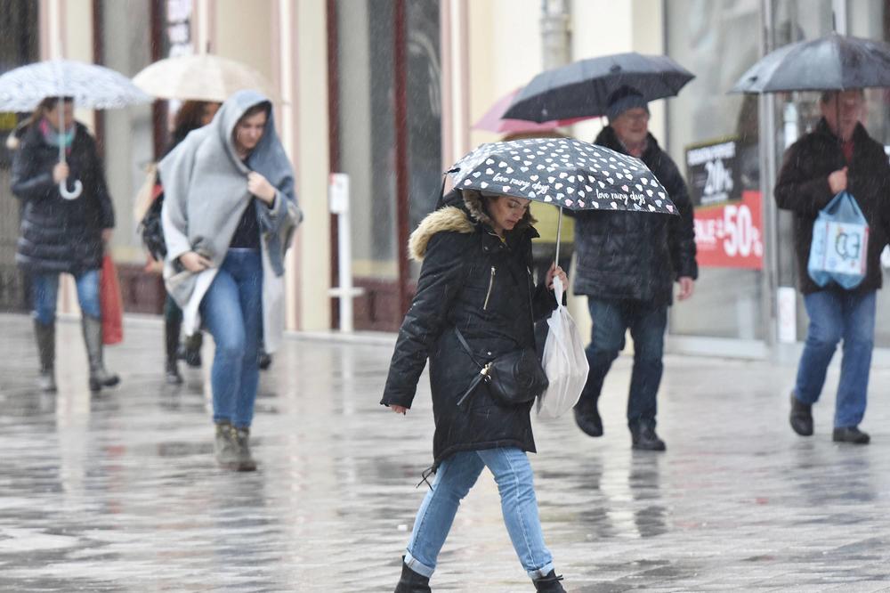 NIŠTA OD PROLEĆA! U Srbiji danas OSETNO HLADNIJE,  negde moguća kiša i SNEG!