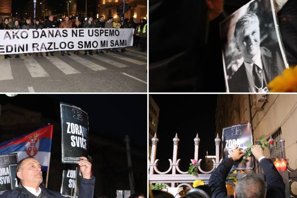 ZORA(NE) SVIĆE: Građani šetali do Vlade Srbije u čast ubijenog premijera Đinđića! Pre razilaska, poslali su poruku