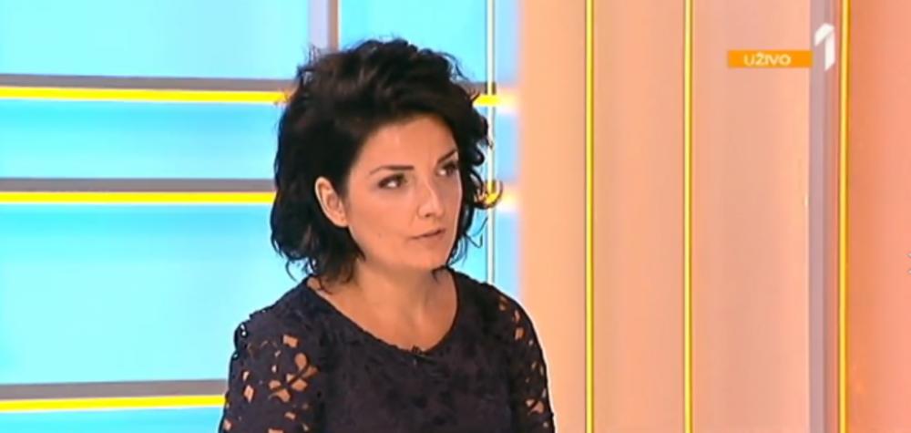 Milena Ivanović tokom gostovanja u jutarnjem programu Prve TV!