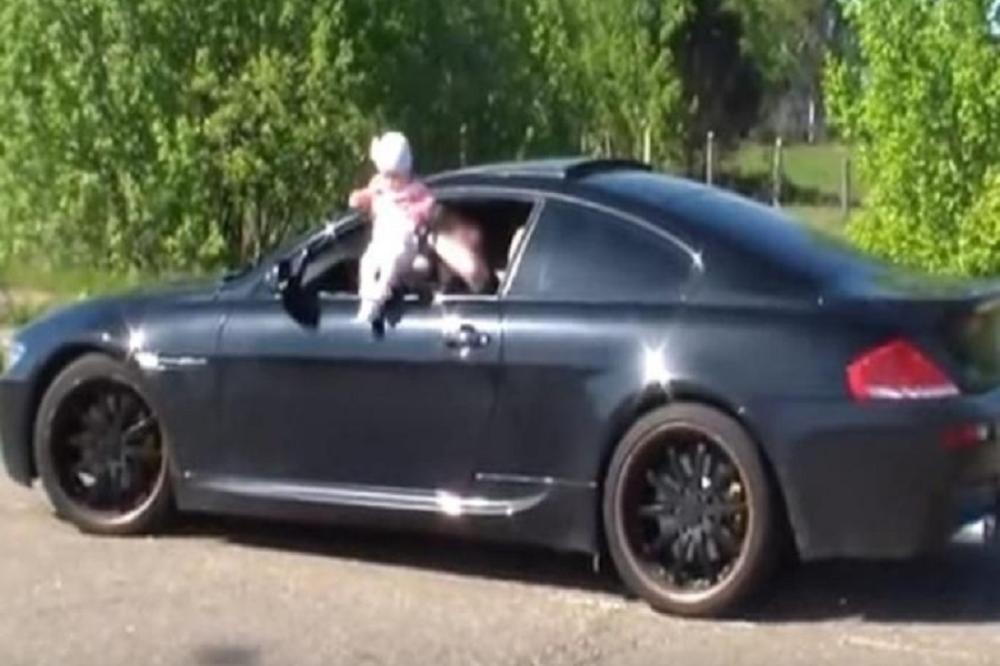 BOGATI LUDAK IZBACIO ROĐENO DETE KROZ PROZOR BMW-A: Ovo nije prvi put da ga ZLOSTAVLJA! (VIDEO)