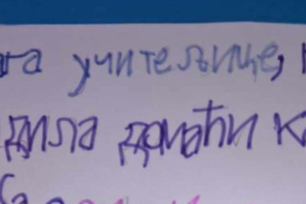 MALA DARIJA NIJE DOBRO URADILA DOMAĆI ZADATAK: Poruka koju je ostavila učiteljici osvojila je Tviter (FOTO)