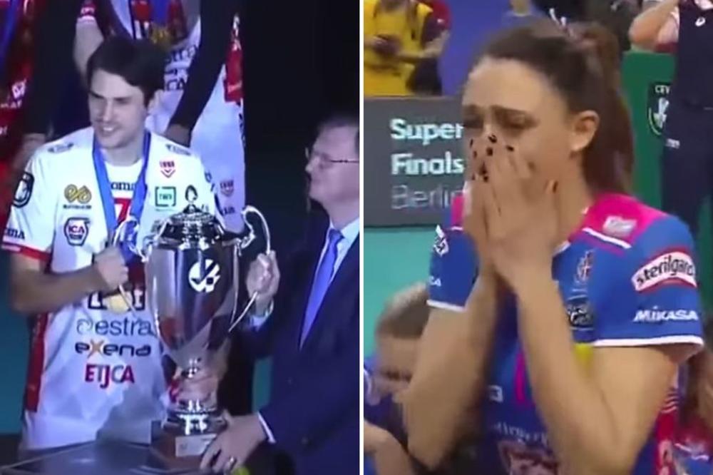SRBIN I SRPKINJA OSVOJILI LIGU ŠAMPIONA: Lepa Stefana plakala od sreće! Stanković podigao trofej prvaka Evrope!