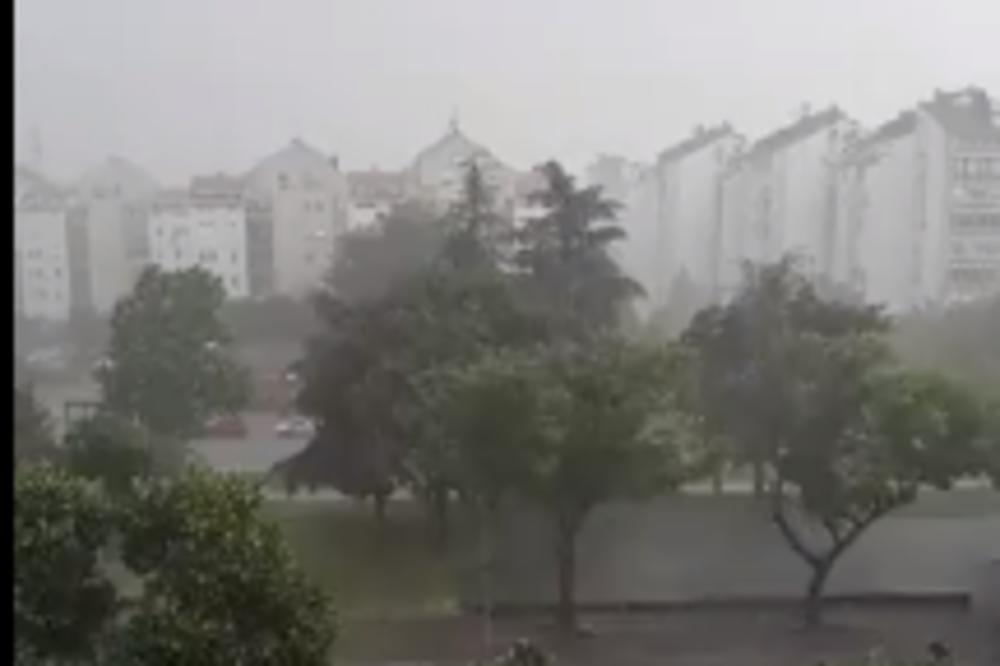 POTOP NA NOVOM BEOGRADU, KARABURMI, DORĆOLU: Ogromna količina padavina u SVIM DELOVIMA GRADA, vrlo brzo! (VIDEO)