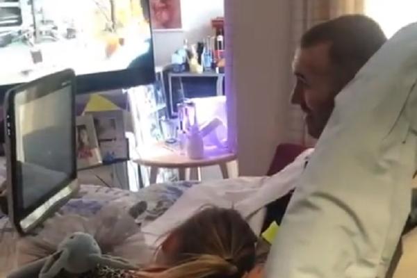 POTRESNIJE NE MOŽE: Fudbaler ima neizlečivu bolest, ali je ćerkici napravio rođendansku žurku u bolničkoj sobi!