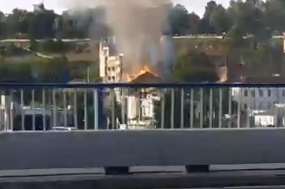UŽAS U CENTRU BEOGRADA: Besni požar u Karađorđevoj, cela zgrada u plamenu, crni dim se nadvio nad Kalemegdanom!
