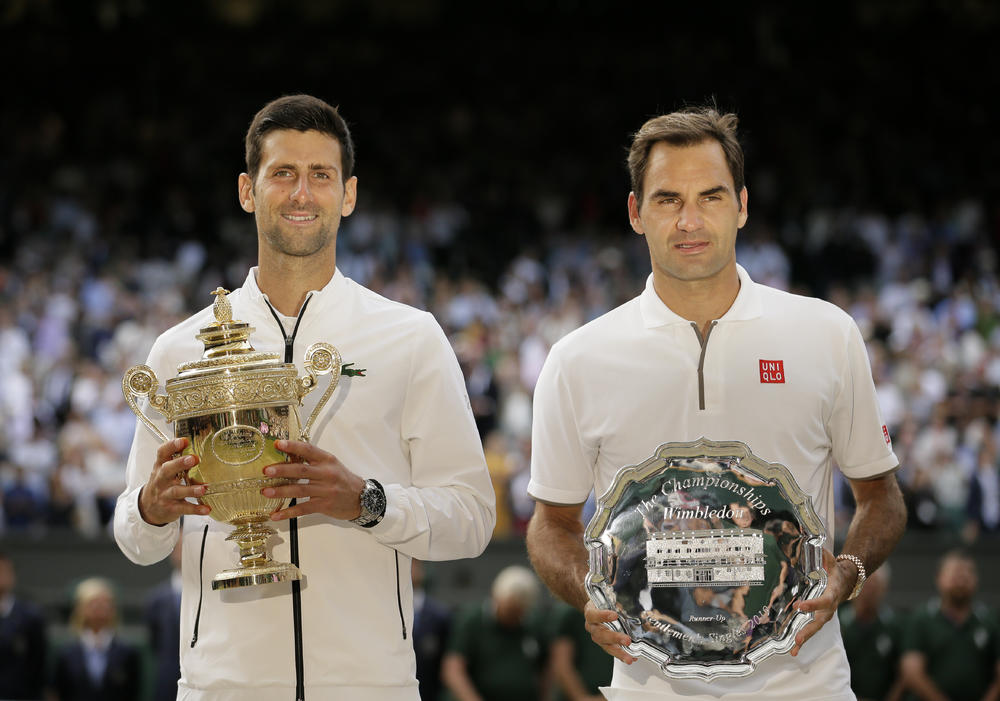 Novak i Rodžer nakon finala  