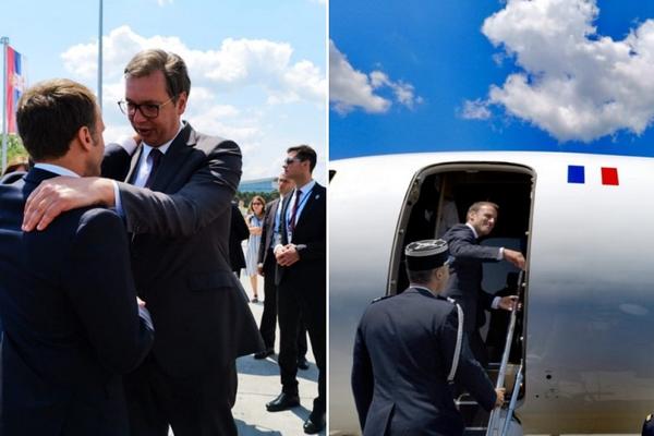 EMANUEL MAKRON POLETEO JE S BEOGRADSKOG AERODROMA: Završena dvodnevna poseta francuskog predsednika Srbiji!