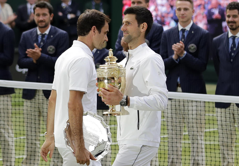 Đoković i Federer posle finala Vimbldona  