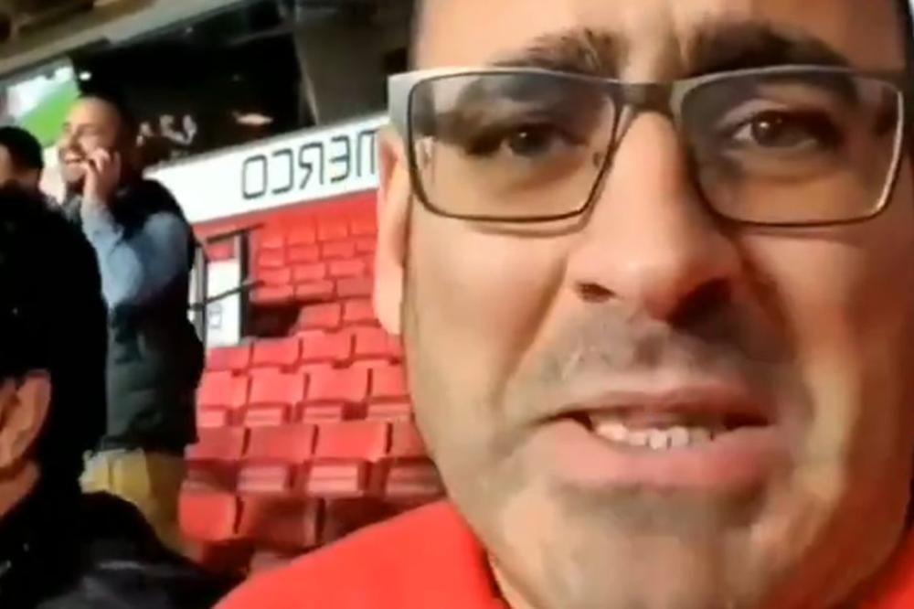 ĐUKA ZAMALO DA DOBIJE INFARKT: Političar se uključio sa stadiona u Danskoj, bio je VAN SEBE OD SREĆE! (VIDEO)