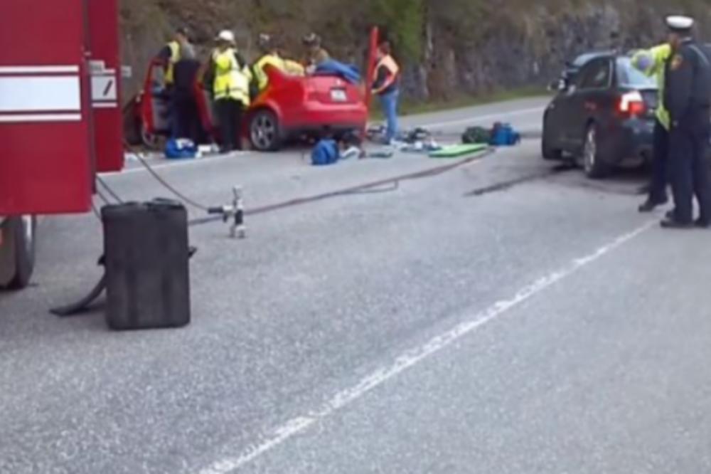SVE SE VIDI! Nakon teške saobraćajne nesreće, kamera snimila trenutak kada DUŠA NAPUŠTA TELO! (VIDEO)