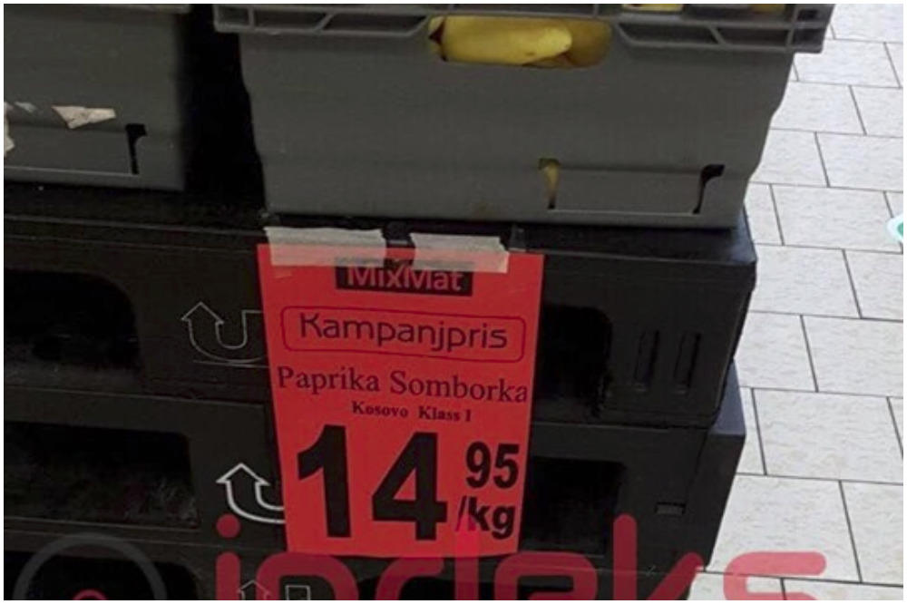 ALBANCI NAM UKRALI PAPRIKU SOMBORKU?! Pogledajte kako je prodaju u ŠVEDSKOJ! (FOTO)