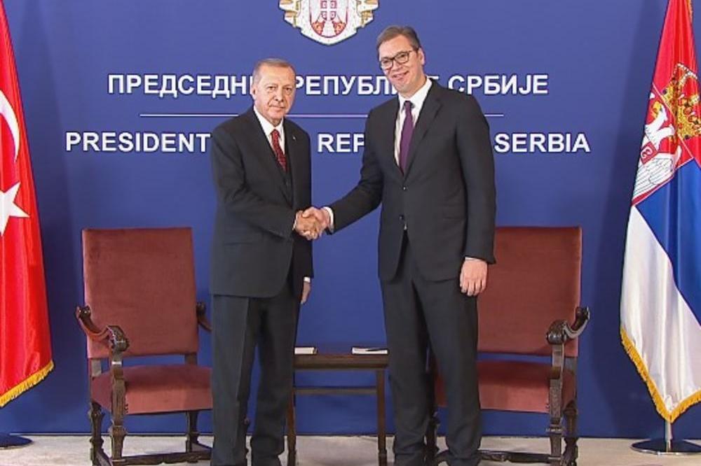 VUČIĆ ISPRATIO ERDOGANA: Evo šta je na kraju poručio srpski predsednik svom turskom kolegi!