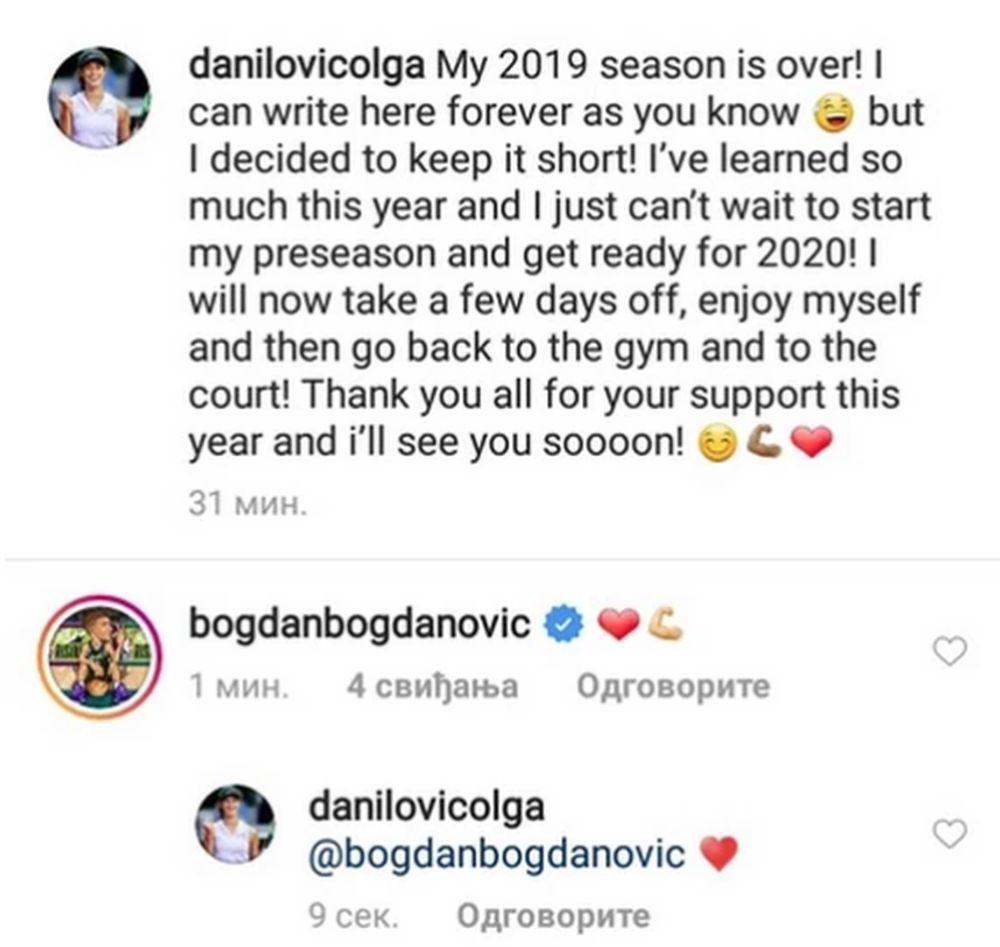 Bogdan Bogdanović javno je izjavio ljubav Olgi Danilović