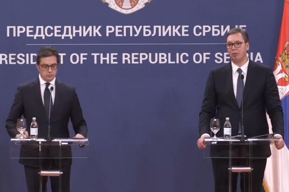 ZADOVOLJAN SAM KAKO JE SKOPLJE REAGOVALO! Vučić i Pendarovski OTVORENO o svim PROBLEMIMA (VIDEO)