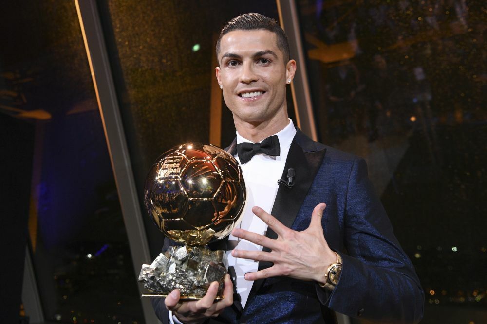 Kristijano Ronaldo je do sada 5 puta osvajao Zlatnu loptu
