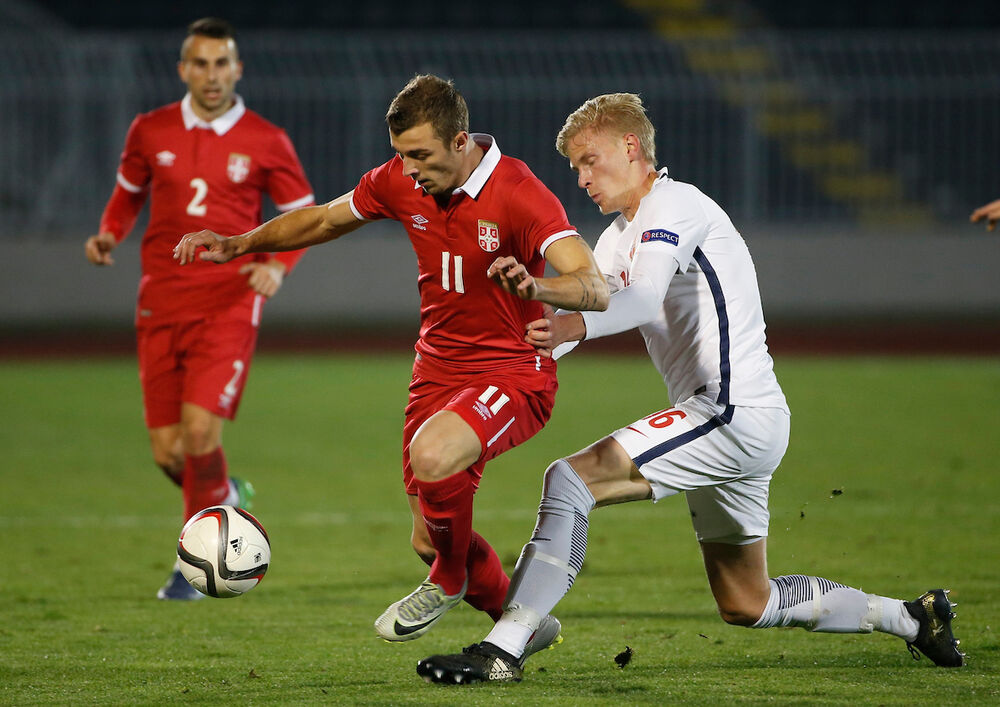 Aleksandar Čavrić u dresu mlade reprezentacije Srbije 