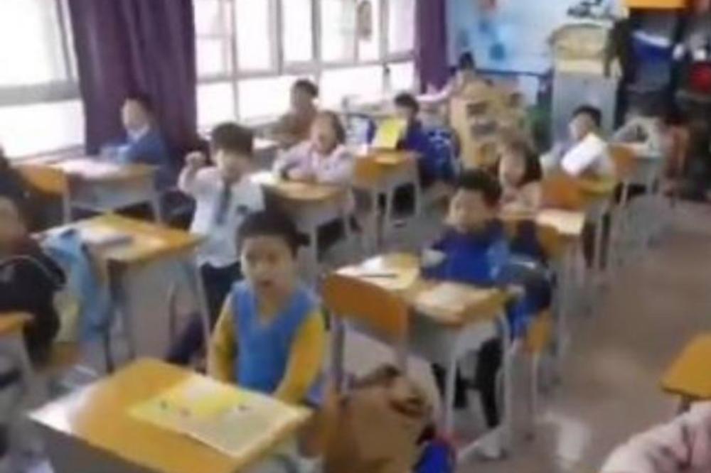 MILO LOPOVE NE DAMO TI SVETINJE: Đaci iz škole u Kini snimili su VRLO NEOBIČAN SNIMAK (VIDEO)