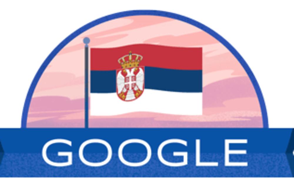 SREĆAN PRAZNIK, SRBIJO: GUGL stavio zastavu Srbije umesto svog loga