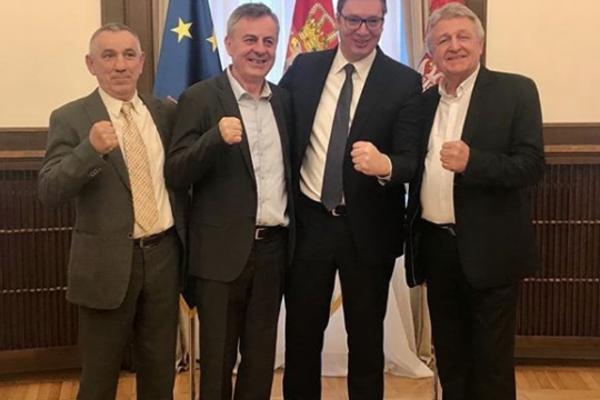 SA LEGENDAMA BOKSA! Vučić se sastao sa predsednikom Svetske bokserske federacije! (FOTO)