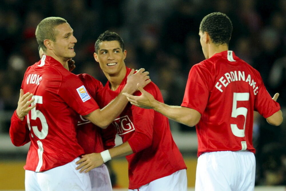 Nemanja Vidić, Kristijano Ronaldo i Rio Ferdinand