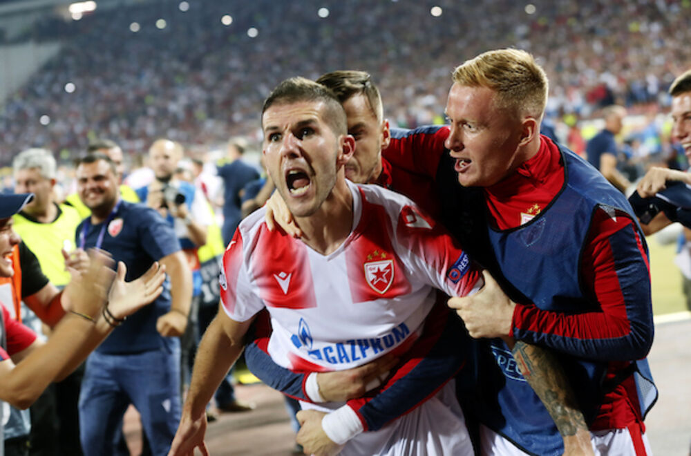 Aleksa Vukanović posle gola za Ligu šampiona