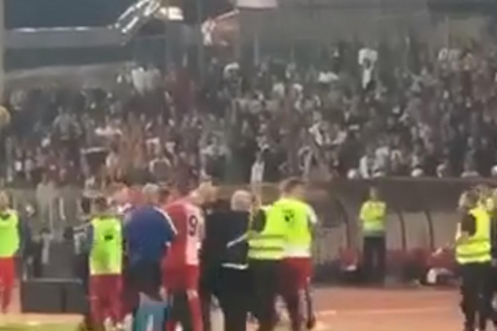 VELIKI INCIDENT NA TERENU: Golman Partizana bacio flašu na igrače Vojvodine tokom penal serije! (VIDEO)