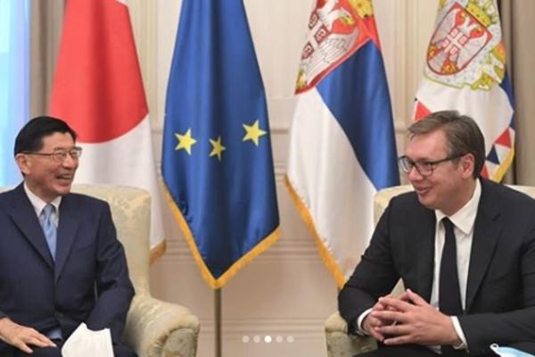 NOV KVALITET ODNOSA IZMEĐU 2 ZEMLJE: Vučić primio danas u oproštajnu posetu ambasadora Japana!