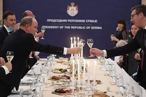 OGROMNA ČAST: Vučić priredio večeru za Alberta Drugog od Monaka