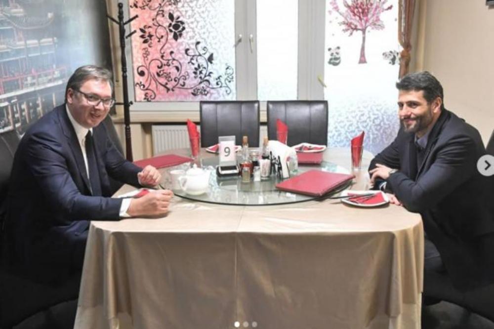 OVAKO IZGLEDA KADA DVOJAC IZ NOVOG BEOGRADA PREĐE REKU: Predsednik Vučić na radnom ručku sa Aleksandrom Šapićem!